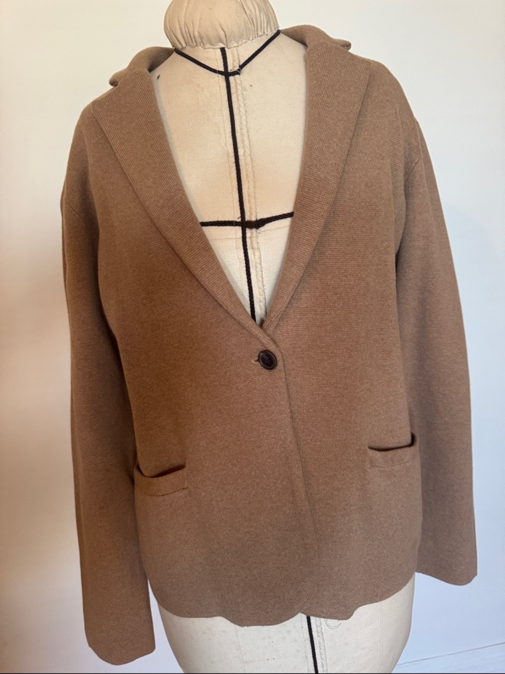 J. Crew Women’s Camel One-Button Blazer